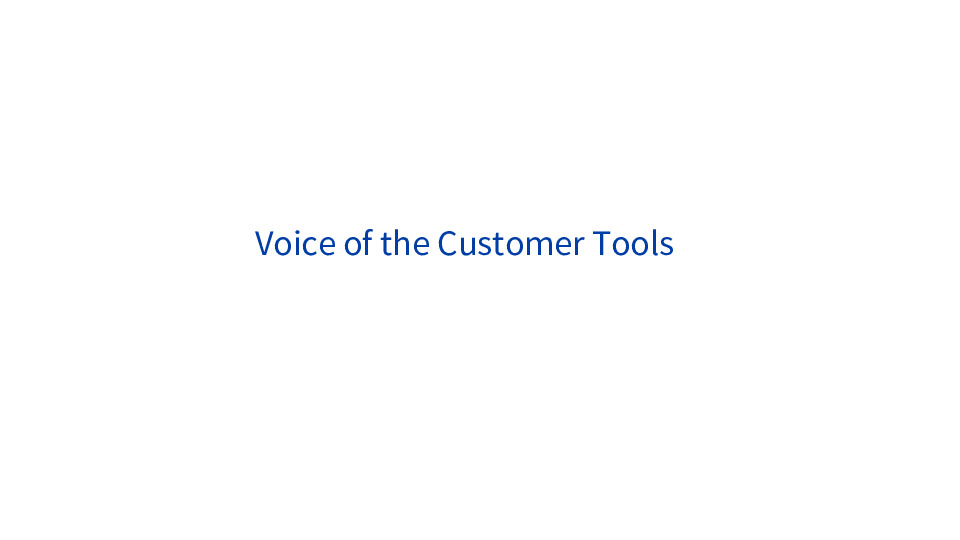 6. Sentry Insurance Presentation Slides: Voice of the Customer Tools thumbnail